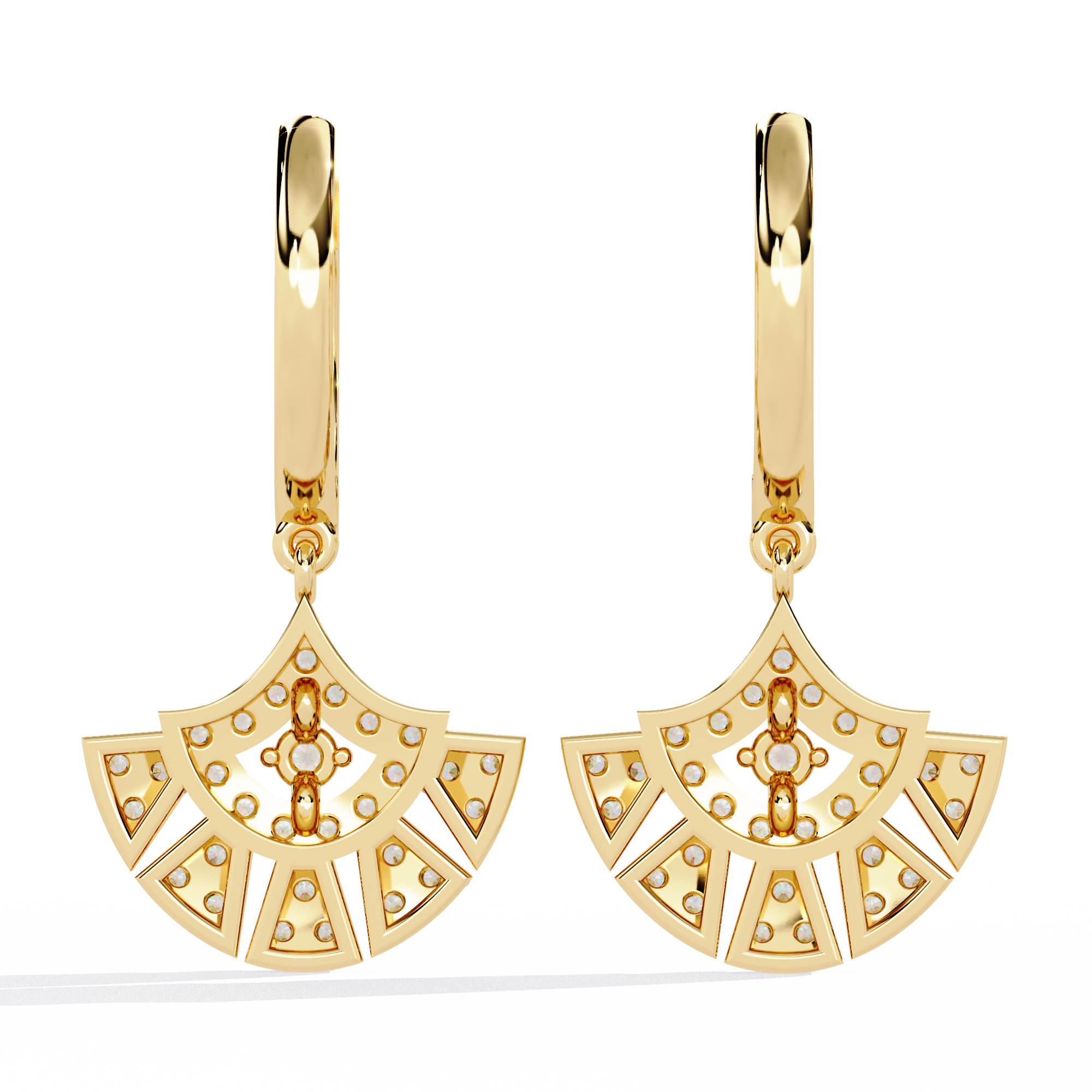 Solitairekart 0.48ct Natural Diamond Danglers Earrings